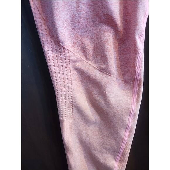Gymshark dry Women’s small coral orange peach leggings active workout 26 x 27 - Picture 3 of 11